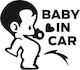 Знак Baby on Board Черен