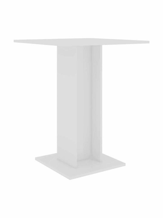 Table Kitchen Wooden White 60x60x75cm