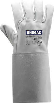 Unimac Safety Glofe Leather Welding White