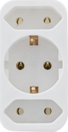 REV T-Shaped Wall Plug 3 Positions