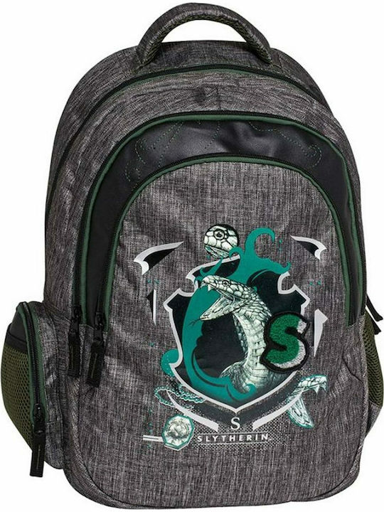 Graffiti Harry Potter Slytherin School Bag Backpack Elementary, Elementary in Gray color