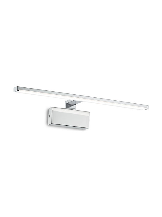 Ideal Lux Modern Lamp Bathroom with Integrated LED and Warm White Light Silver 51x15x9cm