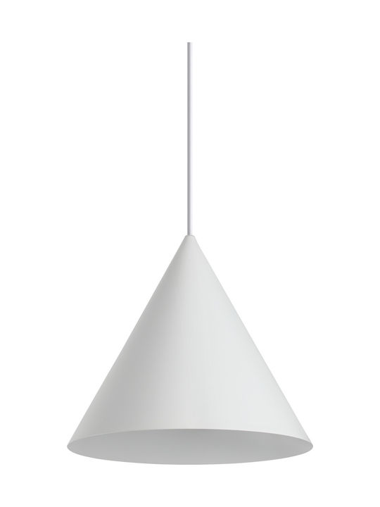 Ideal Lux A-Line Pendant Light Single-Light for Socket E27 White