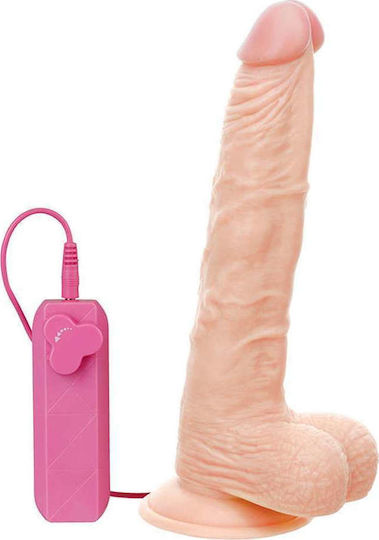 Nanma G-Girl Style Realistic Dong with Scrotum Realistisch Vibrator 24cm Flesh