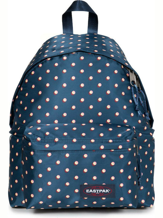 Eastpak Padded Pak'r Luxe Dots Σχολική Τσάντα Πλάτης Γυμνασίου - Λυκείου σε Μπλε χρώμα 24lt