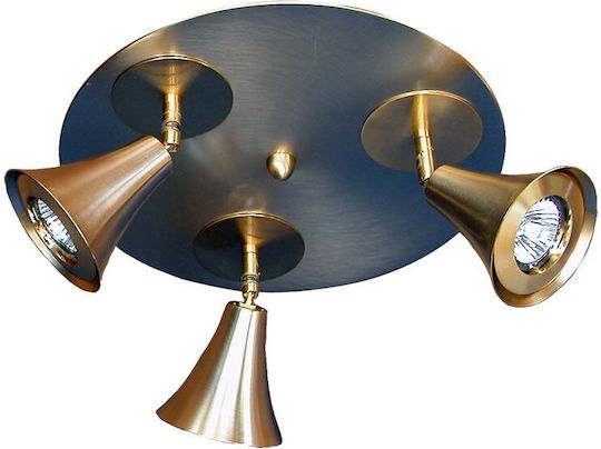 DITS Lighting Dits Lighting Dreifach Spot mit Fassung GU10 in Bronze Farbe