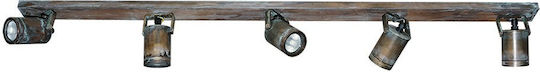DITS Lighting Dits Lighting Spot mit 5 Lichtern in Bronze Farbe