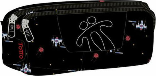 Totto Multiuso Sobre Pencil Case with 2 Compartments Black