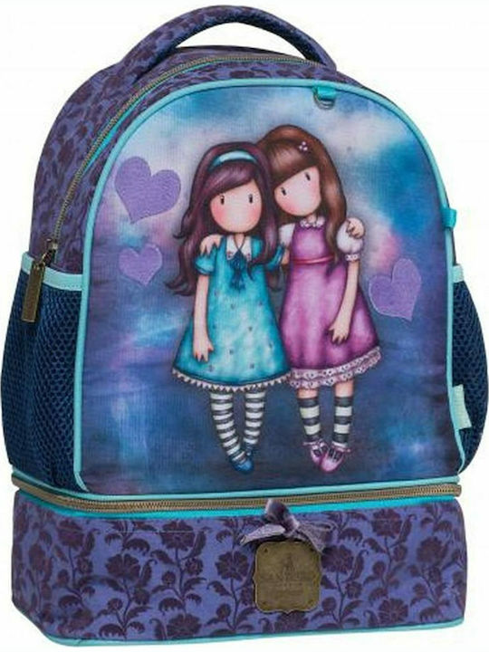 Santoro Gorjuss Friends Walk Together Schulranzen Rucksack Kindergarten in Blau Farbe