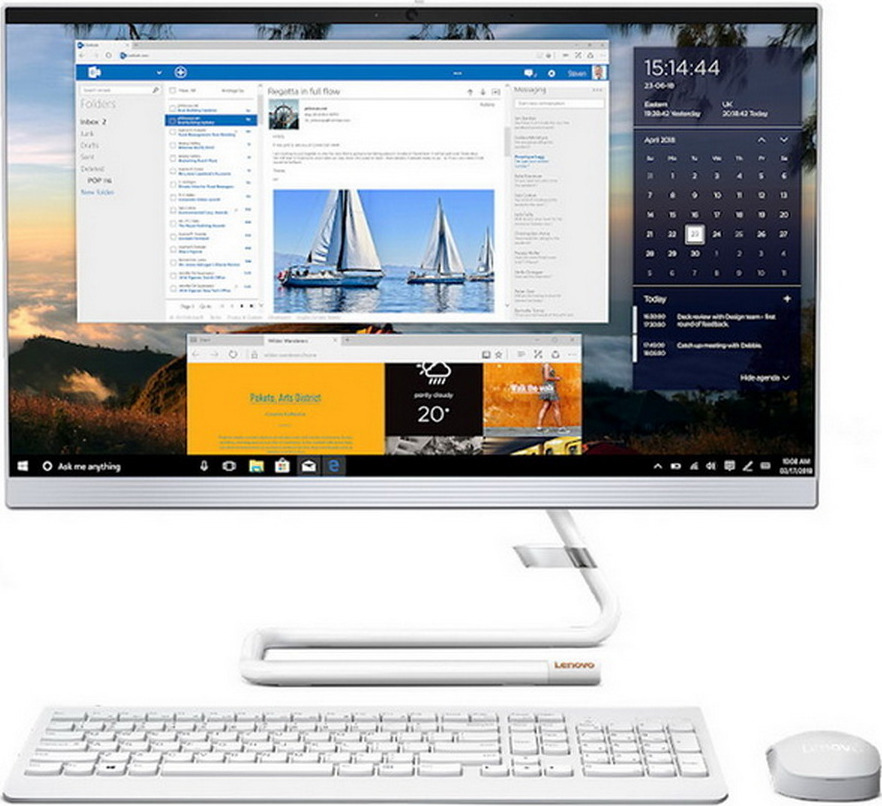 Lenovo Ideacentre A340 22iwl I3 10110u 4gb 256gb W10 Foggy White Skroutz Gr