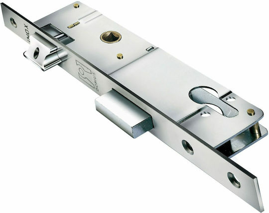 Domus Inox Χωνευτή Κλειδαριά Ασημί