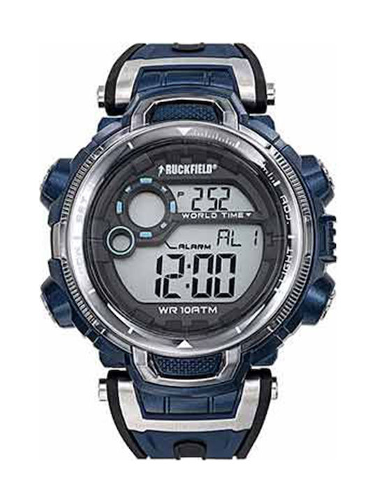 Ruckfield Digital Uhr Batterie mit Blau 685077