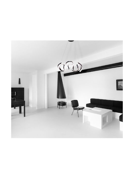 Atman Leggenda Ibiza Ceiling Light Black LED 56x22cm
