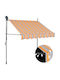 vidaXL Zelt Terrasse mit LEDs Bunt 1x1.2m