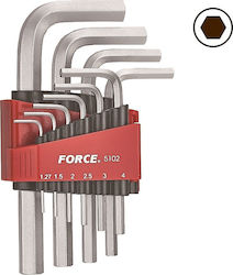 Force Сет от 10 Allen ключа във форма L