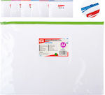 Madrid Papel Folder Transparent with Zipper for Paper A4 (Μiscellaneous colours)