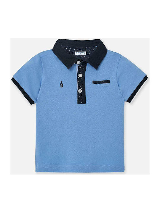 Mayoral Kids Polo Short Sleeve Light Blue