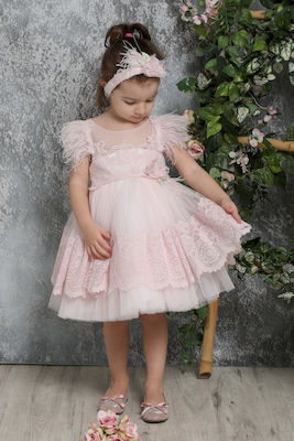 Mi Chiamo Baptism Outfit Pink