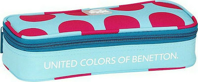 Benetton Fabric Pencil Case Safta with 1 Compartment Light Blue