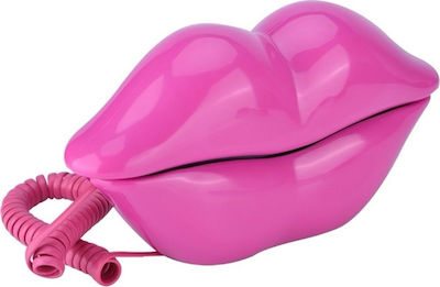 Γυναικεία Χείλη Office Corded Phone Fuchsia