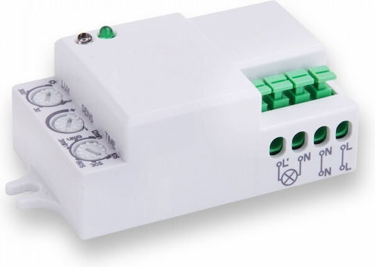 V-TAC VT-8018 Senzor De Mișcare Cu Fir Cu Microunde Unghi De Detectare 360° Rază De Acțiune 8m