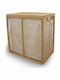 Dimitracas 5063 Wäschekorb aus Bamboo mit Deckel 30x33x61cm Braun