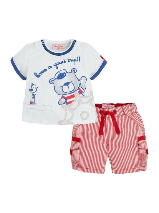 Mayoral Kinder Set mit Shorts Sommer 2Stück Weiß