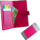 Volte-Tel Universal Leather Book έως 6.3" (Ροζ)