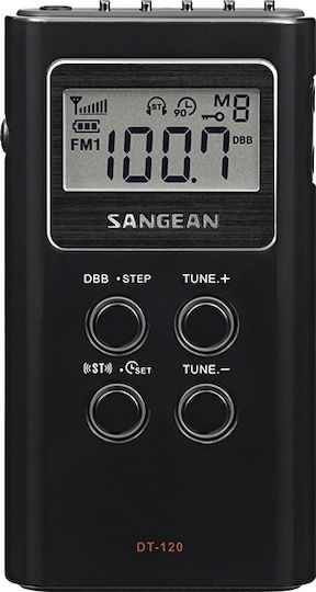 Sangean DT-120 Ραδιοφωνάκι Μπαταρίας Μαύρο