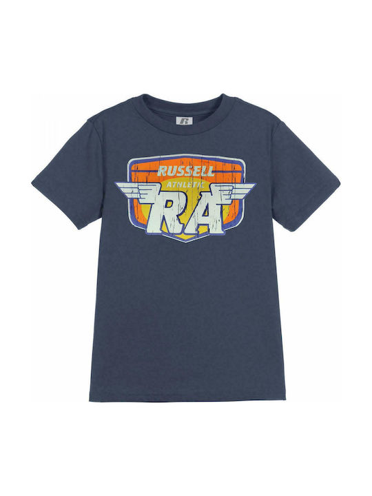 Russell Athletic Kids' T-shirt Blue Wings Crew