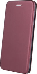 Senso Oval Stand Synthetic Leather Book Burgundy (Huawei P Smart ProHuawei P Smart Pro)