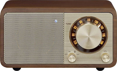 Sangean WR-7 Tabletop Radio Rechargeable with Bluetooth Brown