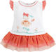 Mayoral Kids Dress Short Sleeve Orange