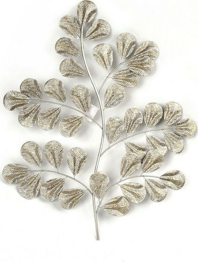 Espiel 3D Wall Decor Silver Made of Metal 59x3x76cm