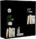 Bibliothek Schwarz 98x30x98cm