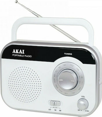 Akai PR003A-410 Radio portabil Cu alimentare la rețea Alb