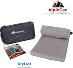 AlpinPro DryFast Πετσέτα Σώματος Microfiber Γκρι 150x75εκ.