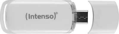 Intenso Flash Line 128GB USB 3.1 Stick with connection USB-C White