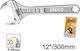 Ingco French Wrench with Adjustable Opening 19mm 300mm 12"