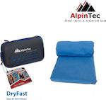 AlpinPro DryFast Πετσέτα Προσώπου Microfiber Μπλε 100x50εκ.