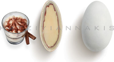 Χατζηγιαννάκης Κουφέτα Αμυγδάλου Choco Almond σε Σχήμα Κλασικό με Γεύση Τιραμισού Λευκό Ματ 1000gr