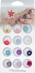 AGC Strass for Nails Nail Design Case with Decorative Nail Rhinestones Daisy in Various Colors