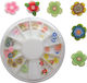AGC Decorations for Nails Palette with Floral Nail Design Muzzle 120pcs