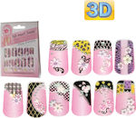 AGC Stickers with Design,art stickers for Nails 3D Nail Stickers 10 pieces. 10pcs