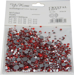 AGC Strass for Nails Red Rhinestones for Nails Type Zwarofski 1440pcs. in Red Color 1440pcs 40502106