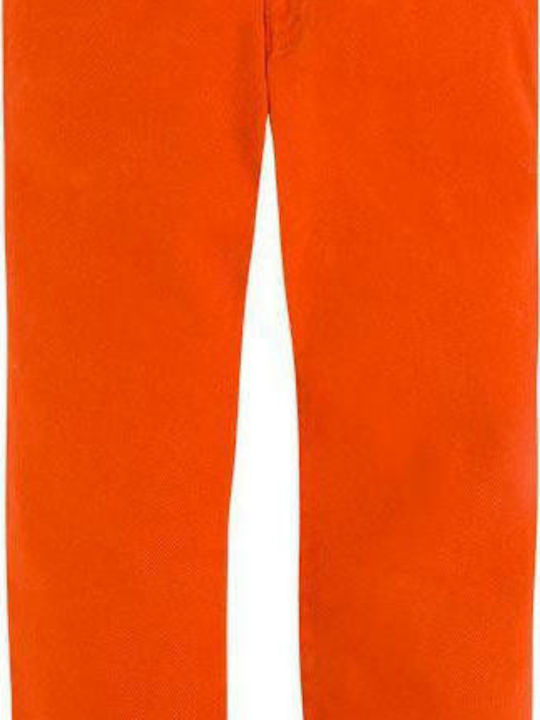 Mayoral Kids Fabric Trousers Orange