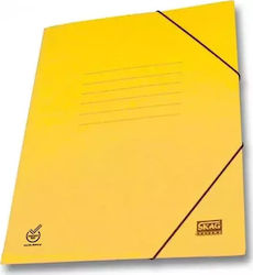 Skag Φάκελος Πρεσπάν με Λάστιχο και Αυτιά για Χαρτί A4 Κίτρινος