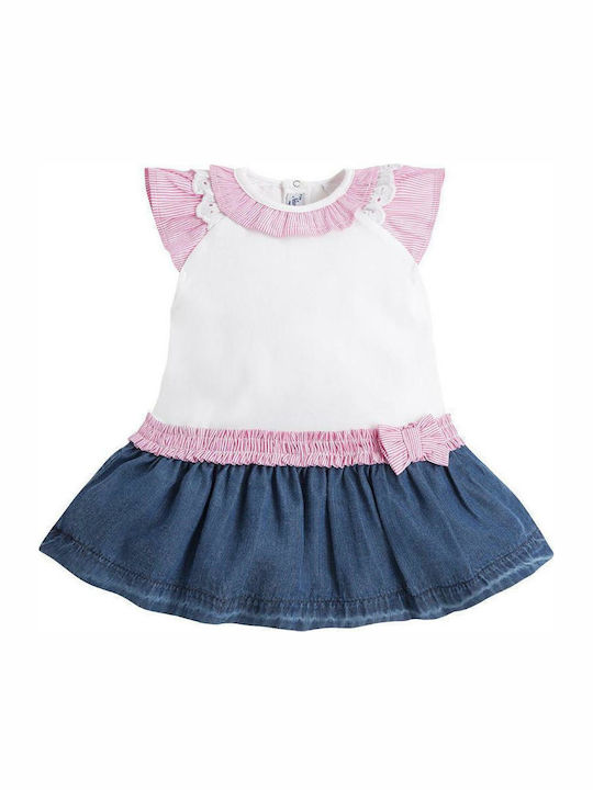 Mayoral Kids Dress Sleeveless White