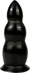 All Black Dildo Πρωκτική Σφήνα Black 23cm