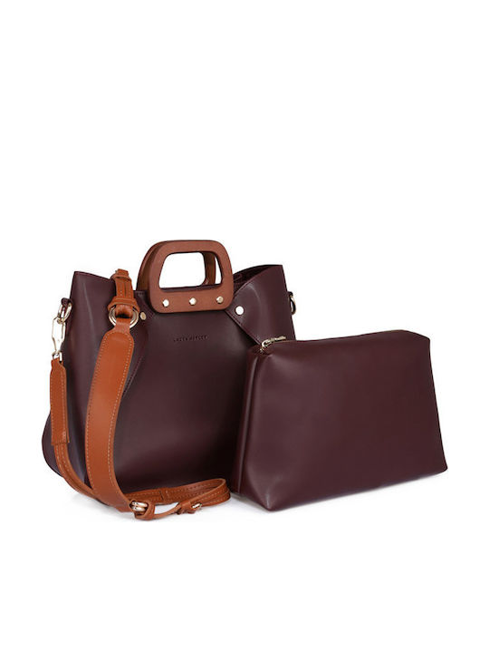 Laura Ashley Melville Women's Bag Handbag Burgundy